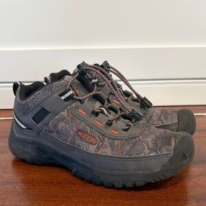 Keen Gray Hiking Shoes with Orange Accents